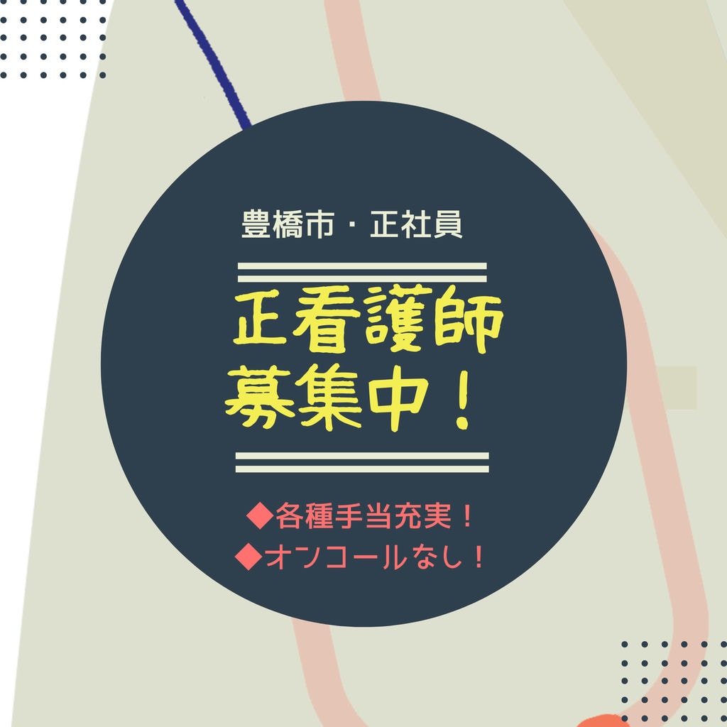 即面談可能【豊橋市・有料老人ホームでの正看護師】年間休日110日でプライベート充実!ボーナス年2回!! イメージ
