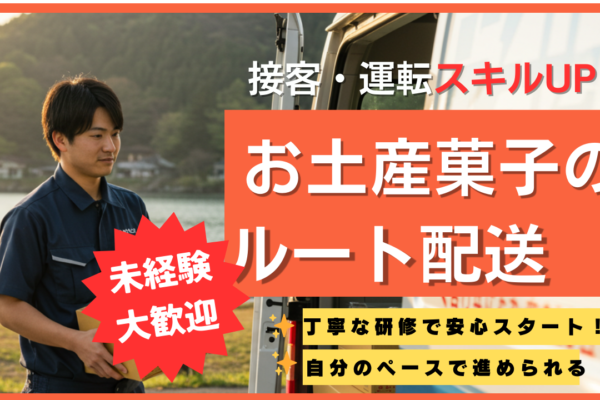 【お土産菓子のルート配送】スキルを身に付けたい方に◆人と接する仕事◆岐阜県下呂市 イメージ