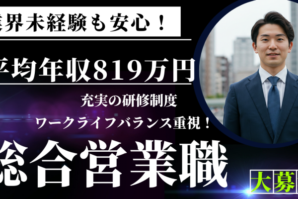 【営業総合職】業界未経験OK◆ 完全週休二日制◆中川区 イメージ