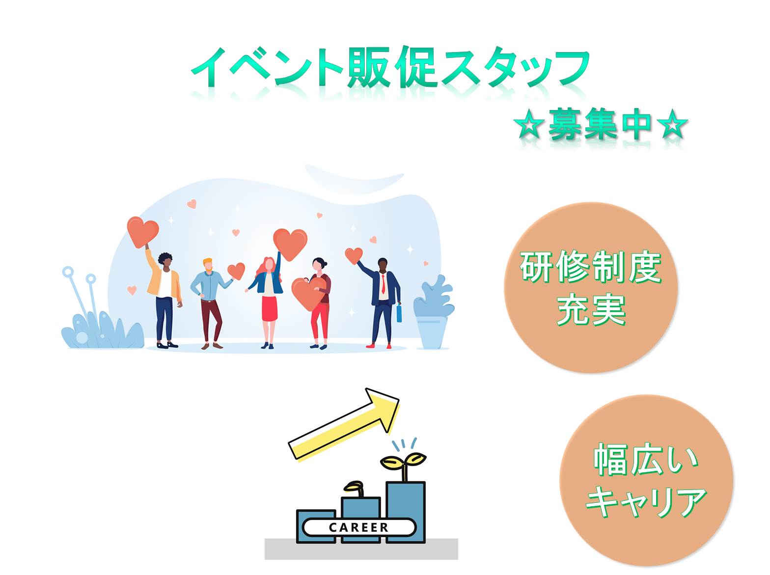 運営も学べる☆幅広いキャリア☆イベント販促スタッフ【名古屋市中川区】 イメージ