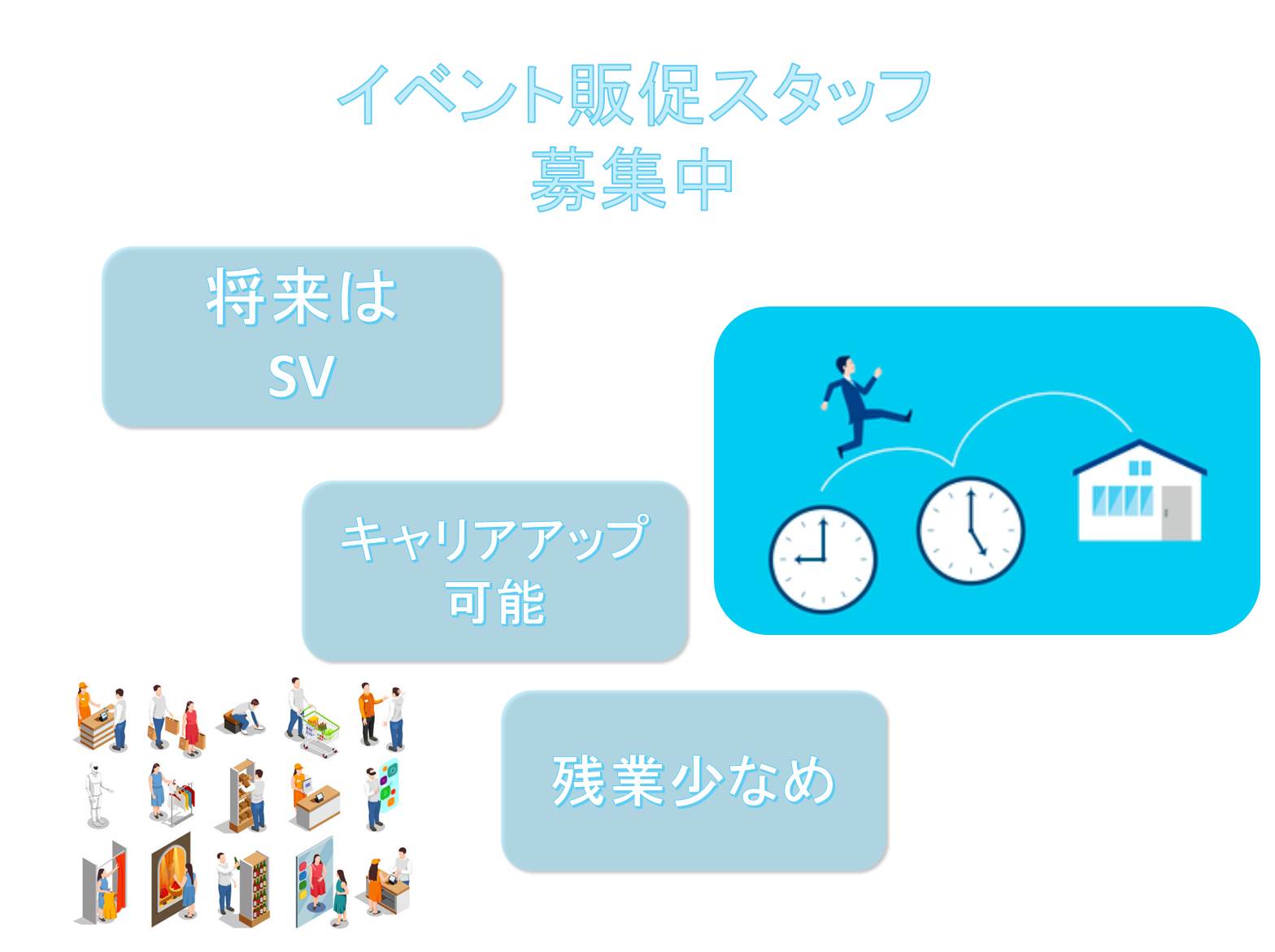 将来はSVとして活躍できる★残業少なめ★イベント販促スタッフ【名古屋市南区】 イメージ