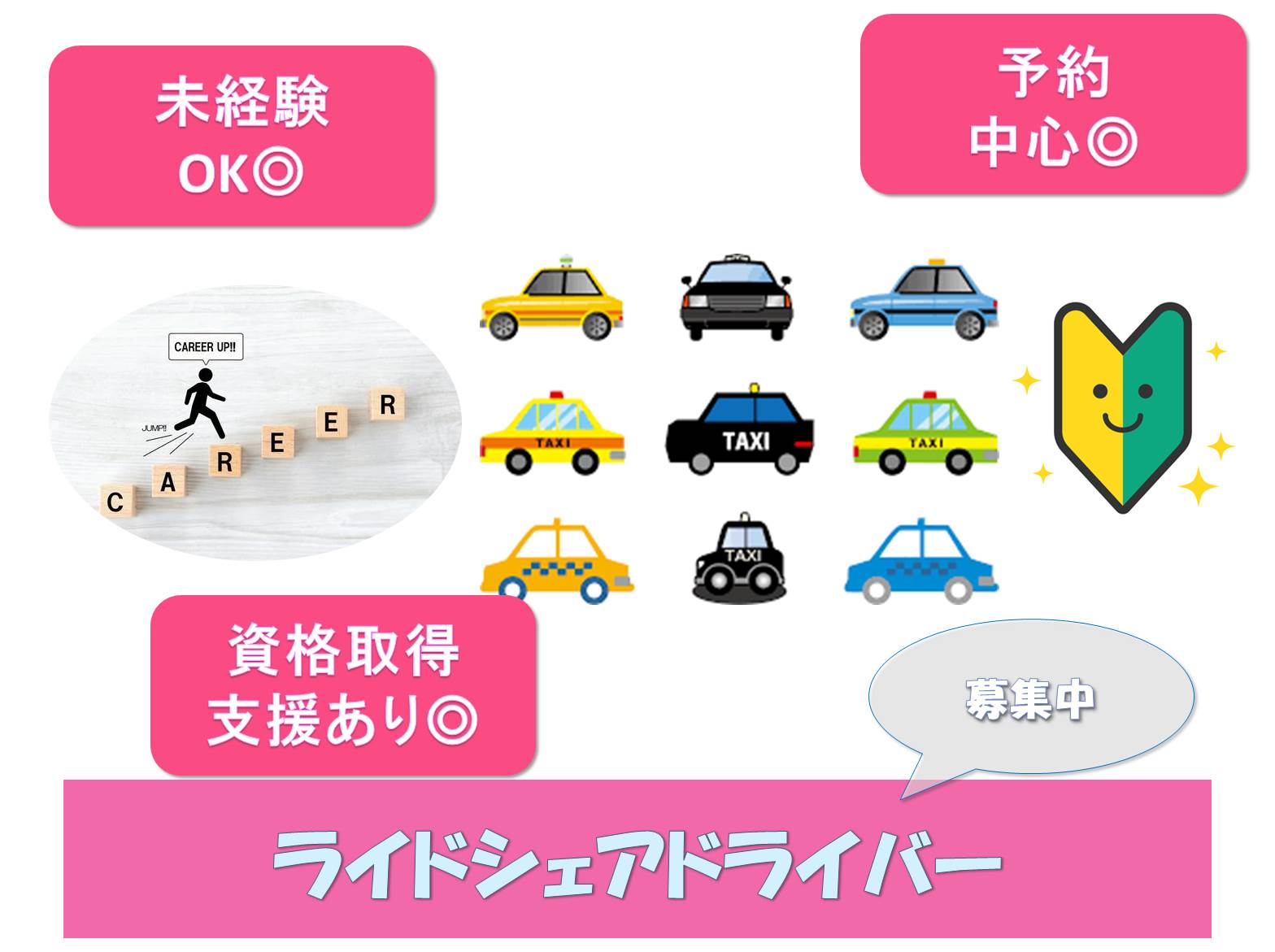 予約中心で効率的◎資格取得支援あり◎ライドシェアドライバー募集【東京都品川区】 イメージ